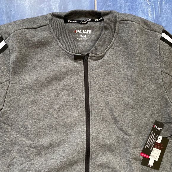 Pajar Canada John Mens Sweatshirt Full Zip Heather Gray Jacket sizes M L Comfort - Picture 2 of 9